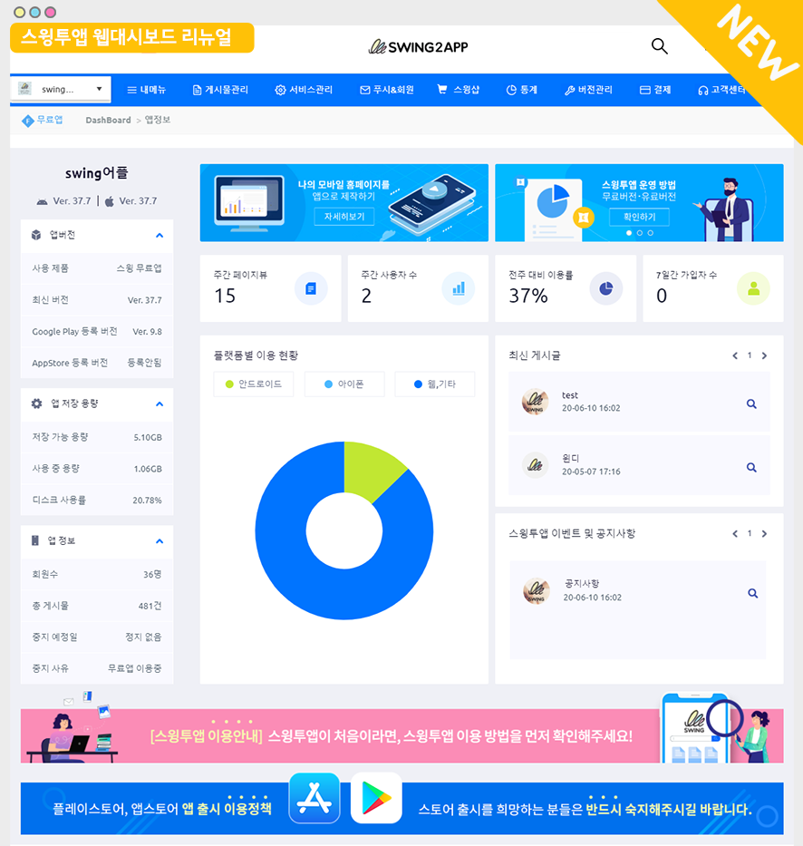 대시보드-업데이트886 – 스윙 도우미